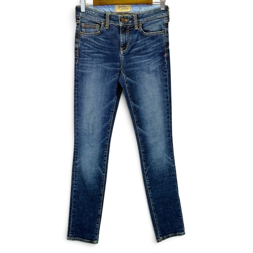 Holding Horses Anthropologie The Claire Straight Leg Jean Womens 27 Distressed